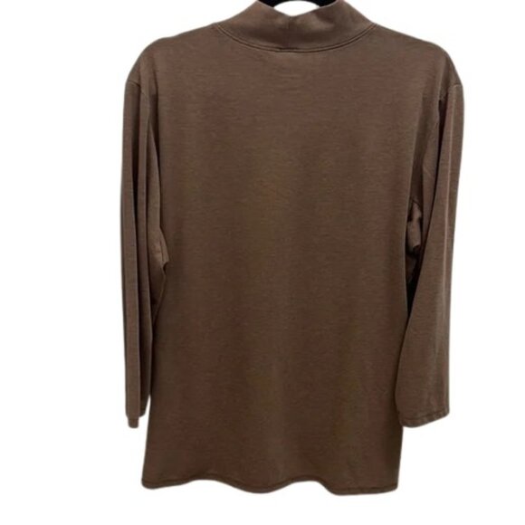 Arc'teryx Lumin mock neck sweater brown women's size L - Picture 3 of 9